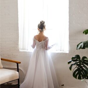 Elegant White Communion Dress